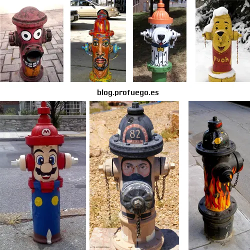 hidrantes arte profuego