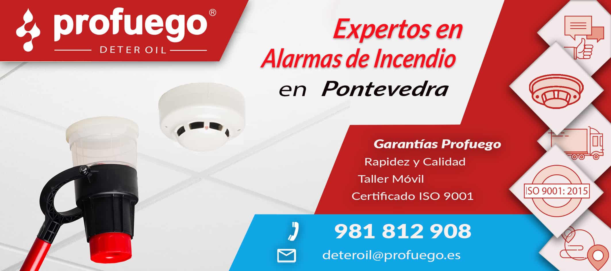 alarmas de incendio Pontevedra