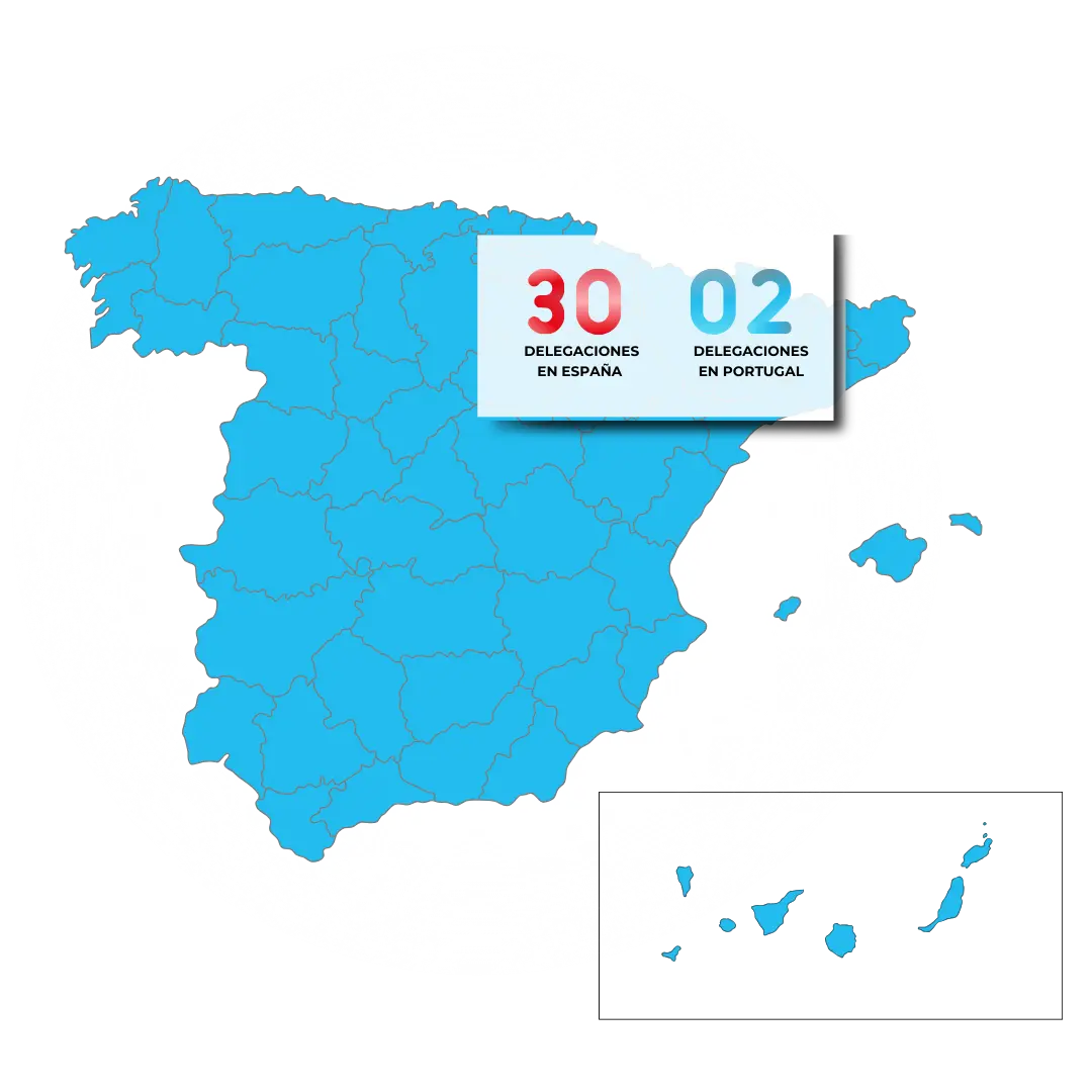 Mapa delegaciones grupo profuego Mar 2022